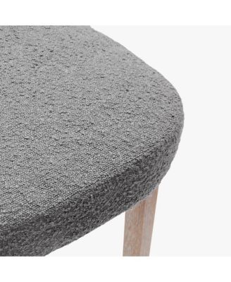 Mid-Century Modern Upholstered Boucle Dining Chair