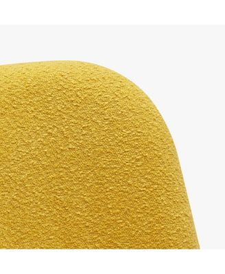 Mid-Century Modern Upholstered Boucle Dining Chair