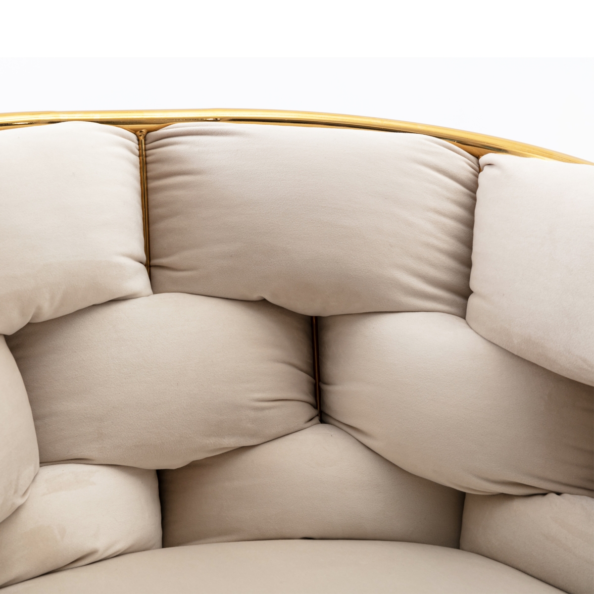 Streamdale Furniture Modern Luxury Velvet Single Sofa Chair Set for Lazy Person