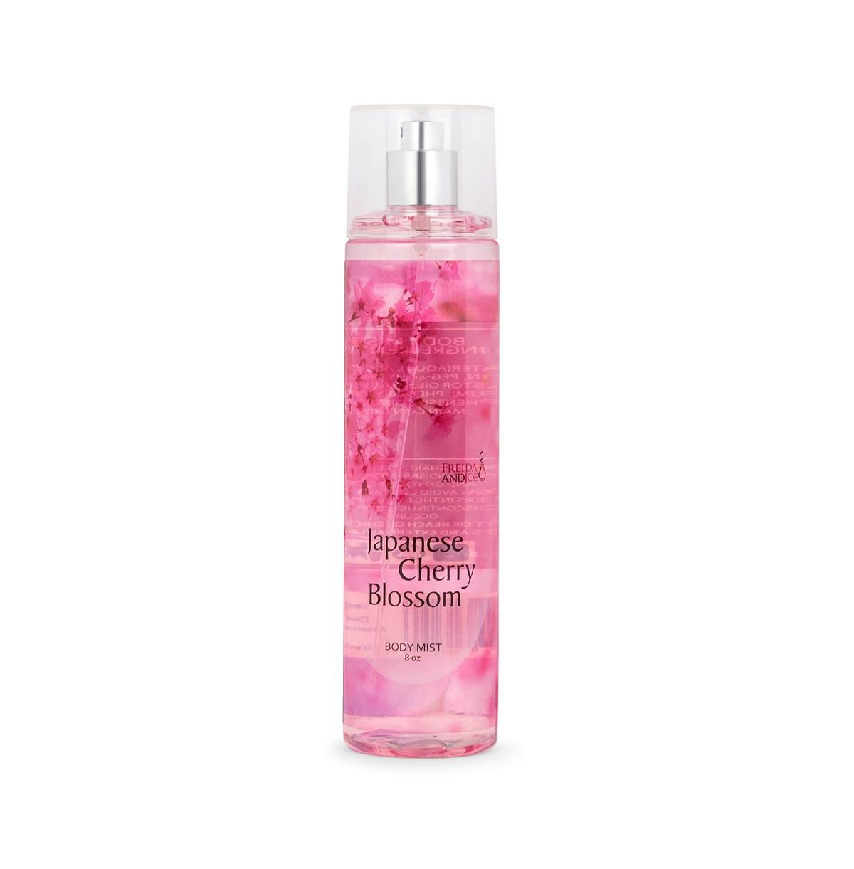 Japanese Cherry Blossom Fine Fragrance Body Mist in 8oz Spray Bottle Luxury Body Care Mothers Day Gifts for Mom - Pink