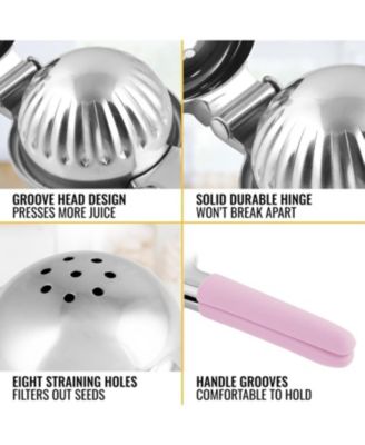 Stainless Steel Lemon Squeezer – Heavy Duty, Solid Metal Bowl, Easy to Use