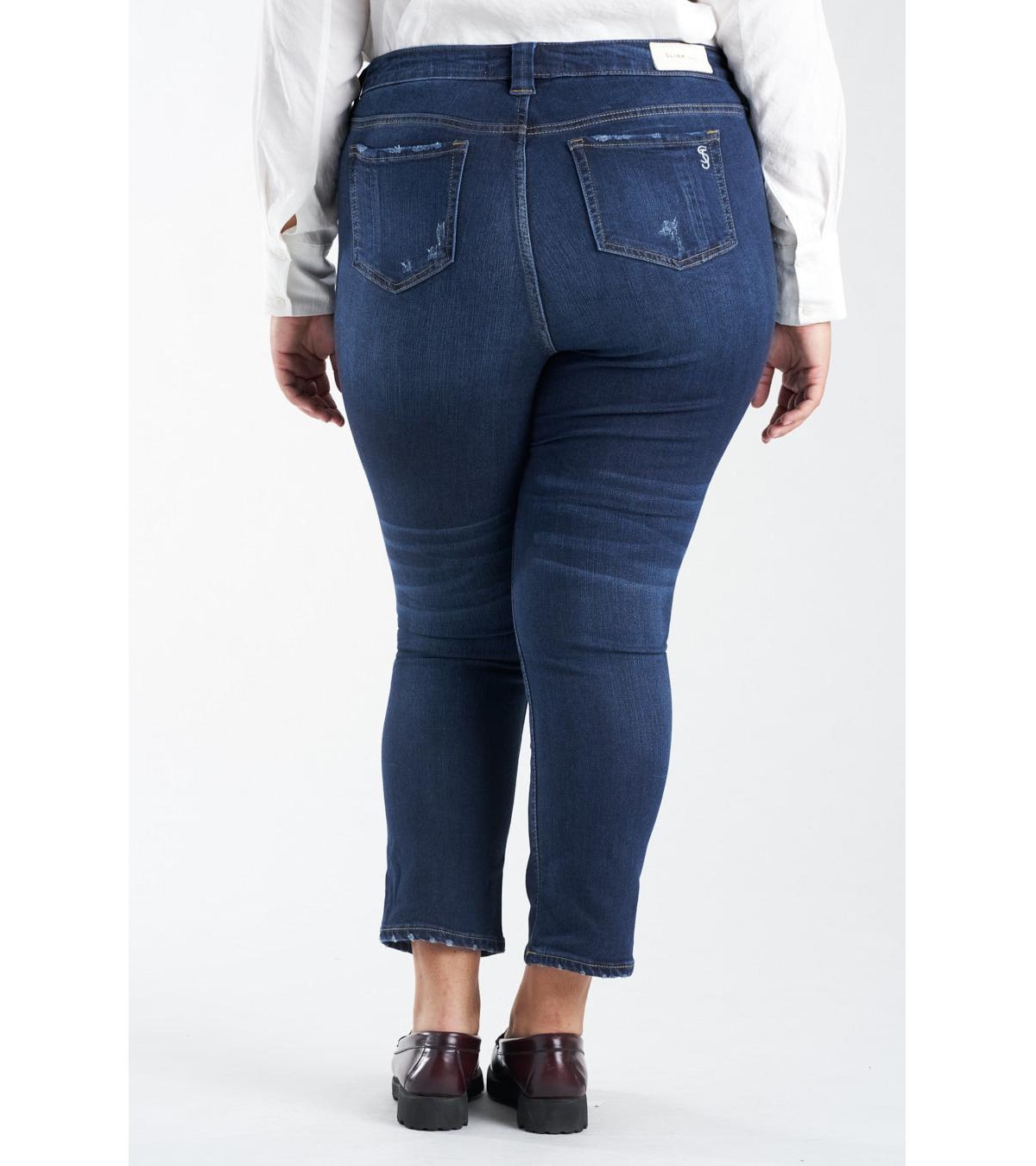 Slink Jeans Women's High Rise Straight Jeans