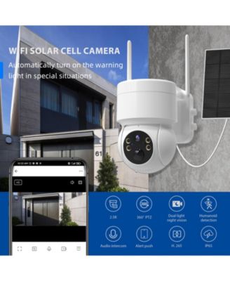 Smart Outdoor PTZ Battery Camera with Solar Panel