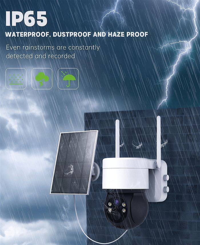 WOOX R3569 Smart Outdoor PTZ Battery & Solar Camera Kit - 2