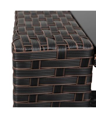 4-Piece Modern Patio Conversation Sofa Set with Cushions