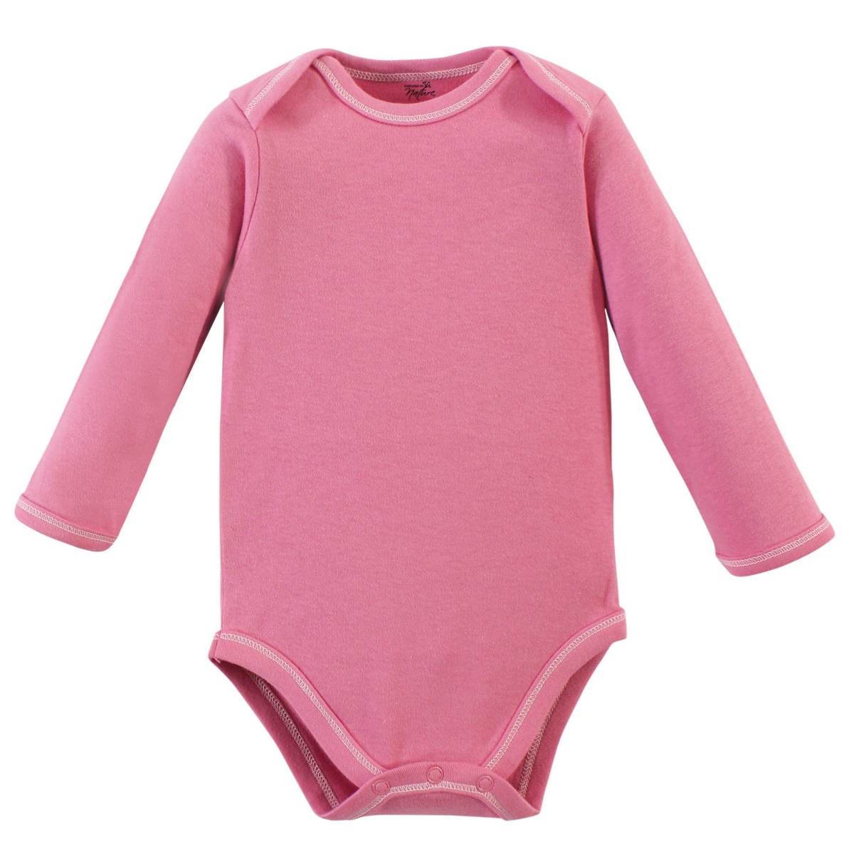 Touched by Nature Baby Girls Baby Organic Cotton Long-Sleeve Bodysuits 5pk,- Botanical