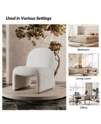 Roberto Mid-century Side Chair with Hardwood Legs