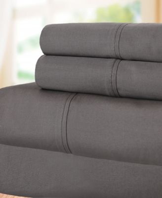 Superior 300-Thread Count Crisp Cotton Percale Deep Pocket 4-Pc. Sheet Set, Full
