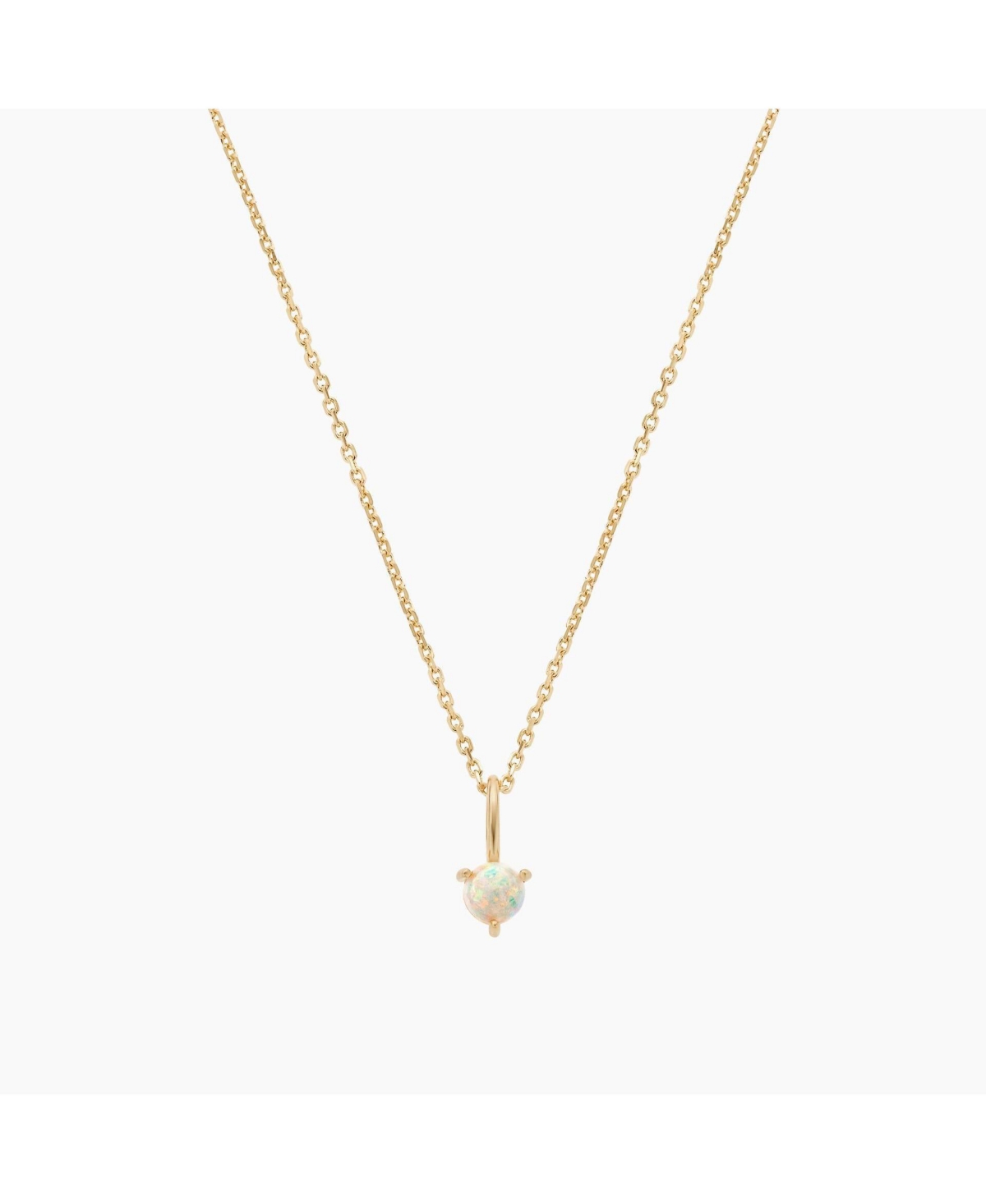 Izel Opal Pendant Necklace - Gold
