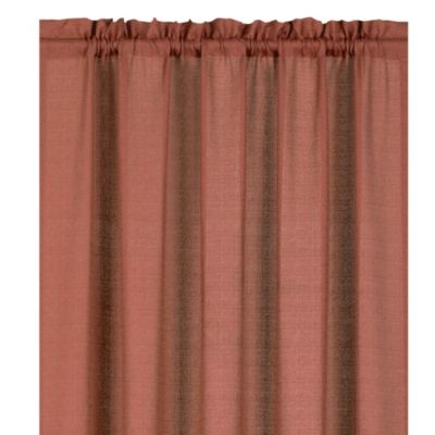 Living Textured Crepe Sheer Single Window Curtain Treatments And Valances
