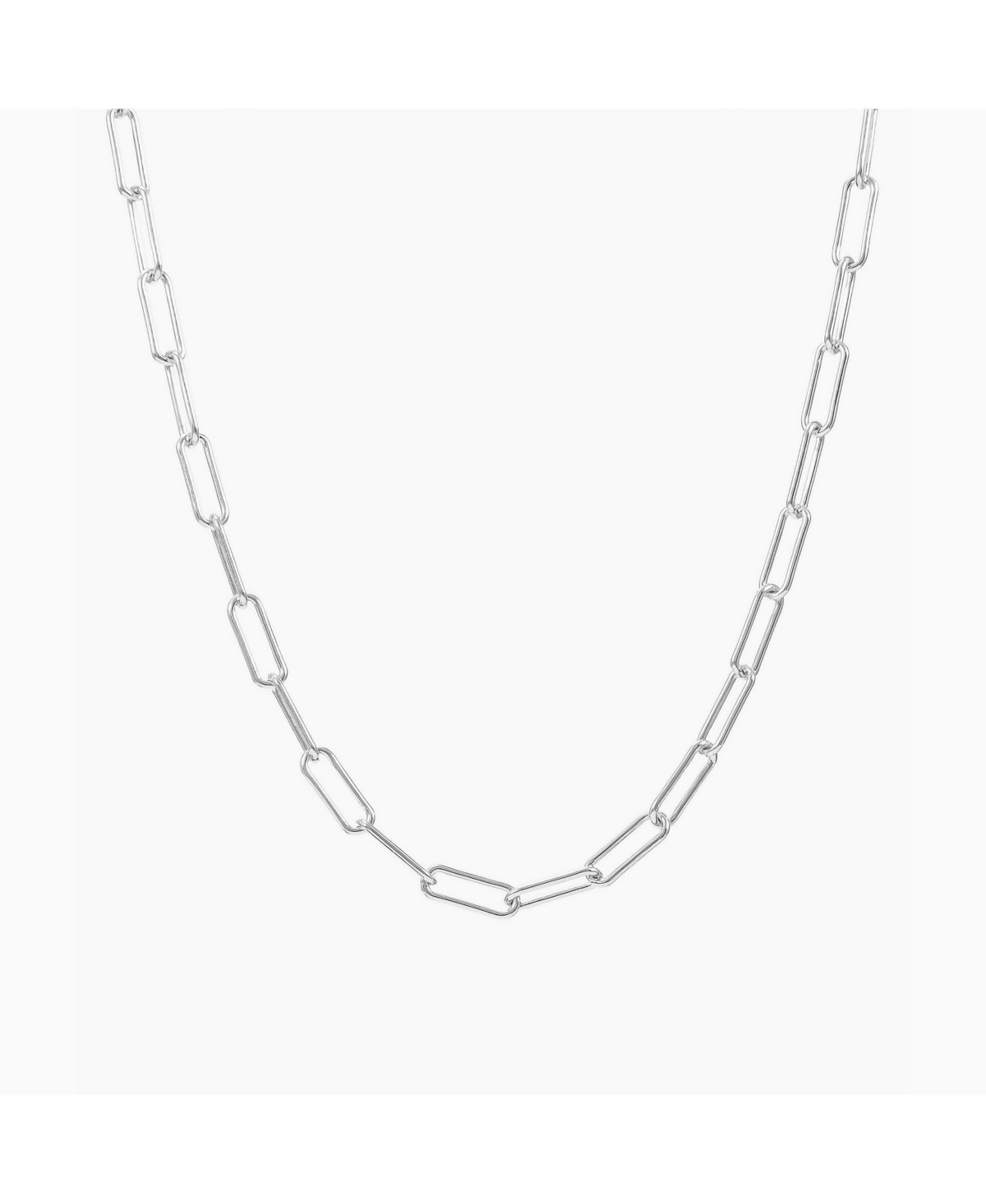Amelia Chain Statement Necklace - Silver
