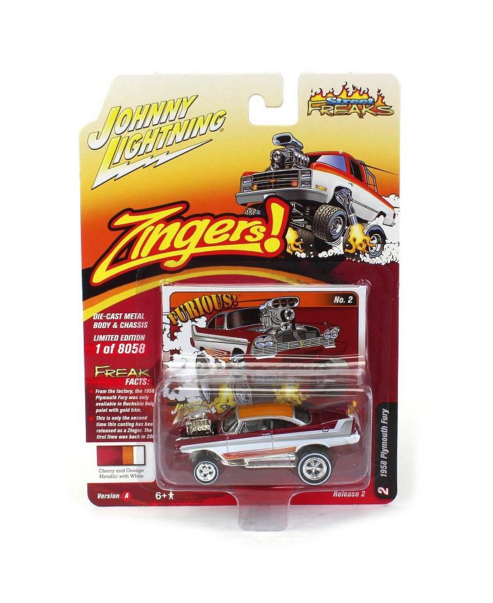 Johnny Lightning 1/64 Street Freaks 2A - 1958 Plymouth Fury Zingers ...