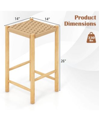 26 Inch Dining Bar Stool Set of 2