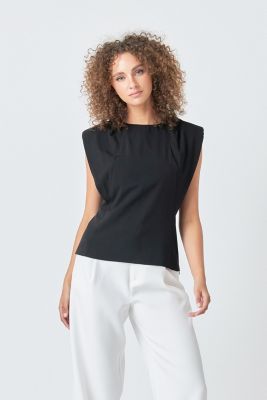 Women's Sleeveless Pleated Top