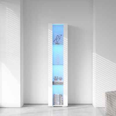 Streamdale Side Cabinet with Aluminum Strip Lamp