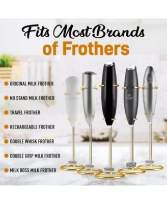 Stainless Steel Original Frother Stand Holds Multiple Types of Coffee Frothers