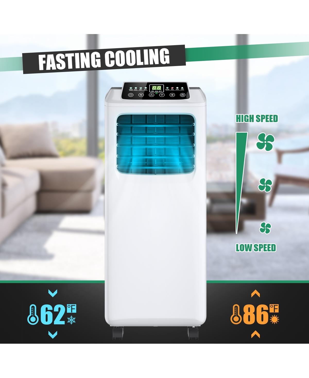 Vebreda 9000 Btu Portable Air Conditioner with Built-in Dehumidifier and Remote Control