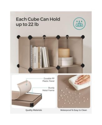 Modular 16-Cube Storage Organizer for Wardrobe, Closet, or Bedroom Use