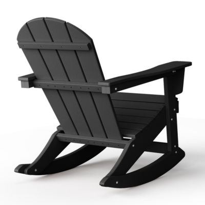 Outdoor Patio Porch Rocking Adirondack Chair (Set of 2)