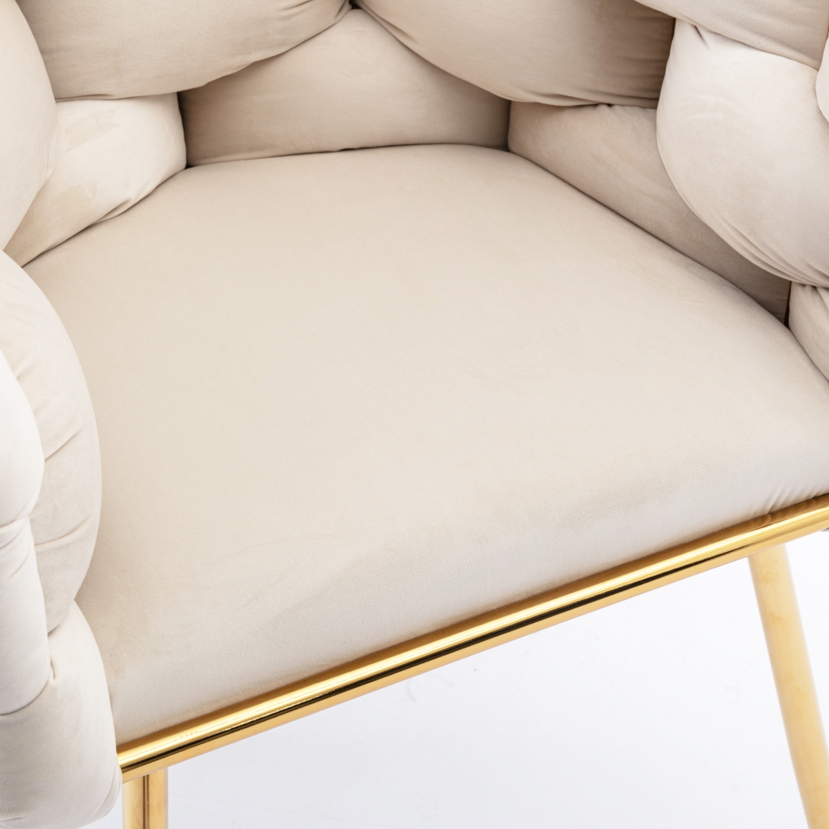 Streamdale Furniture Modern Luxury Velvet Single Sofa Chair Set for Lazy Person