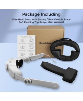 Meta Quest 3 Head Strap w/ 6000mAh Battery- 4Hr time- Comfort /Adjust