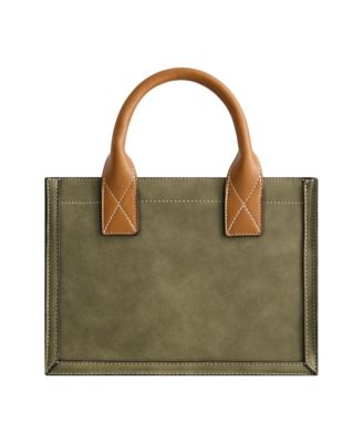 Modern Edge Suede Tote
