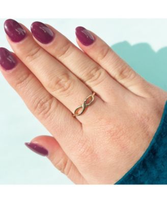 Gold Infinity Ring 14K Gold