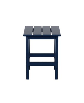 2-Piece Set Outdoor Folding Adirondack Chairs with Side Table