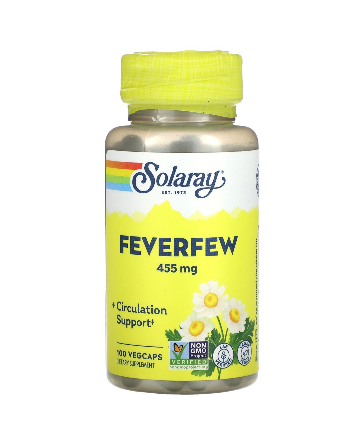Feverfew 455 mg - 100 VegCaps - Assorted Pre-pack (See Table