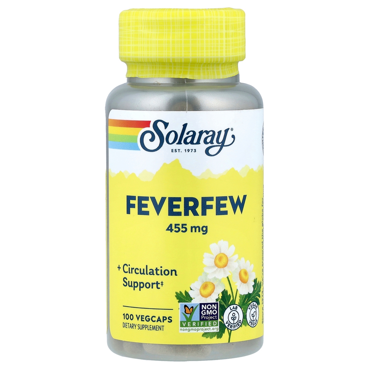 Feverfew 455 mg - 100 VegCaps - Assorted Pre-pack (See Table