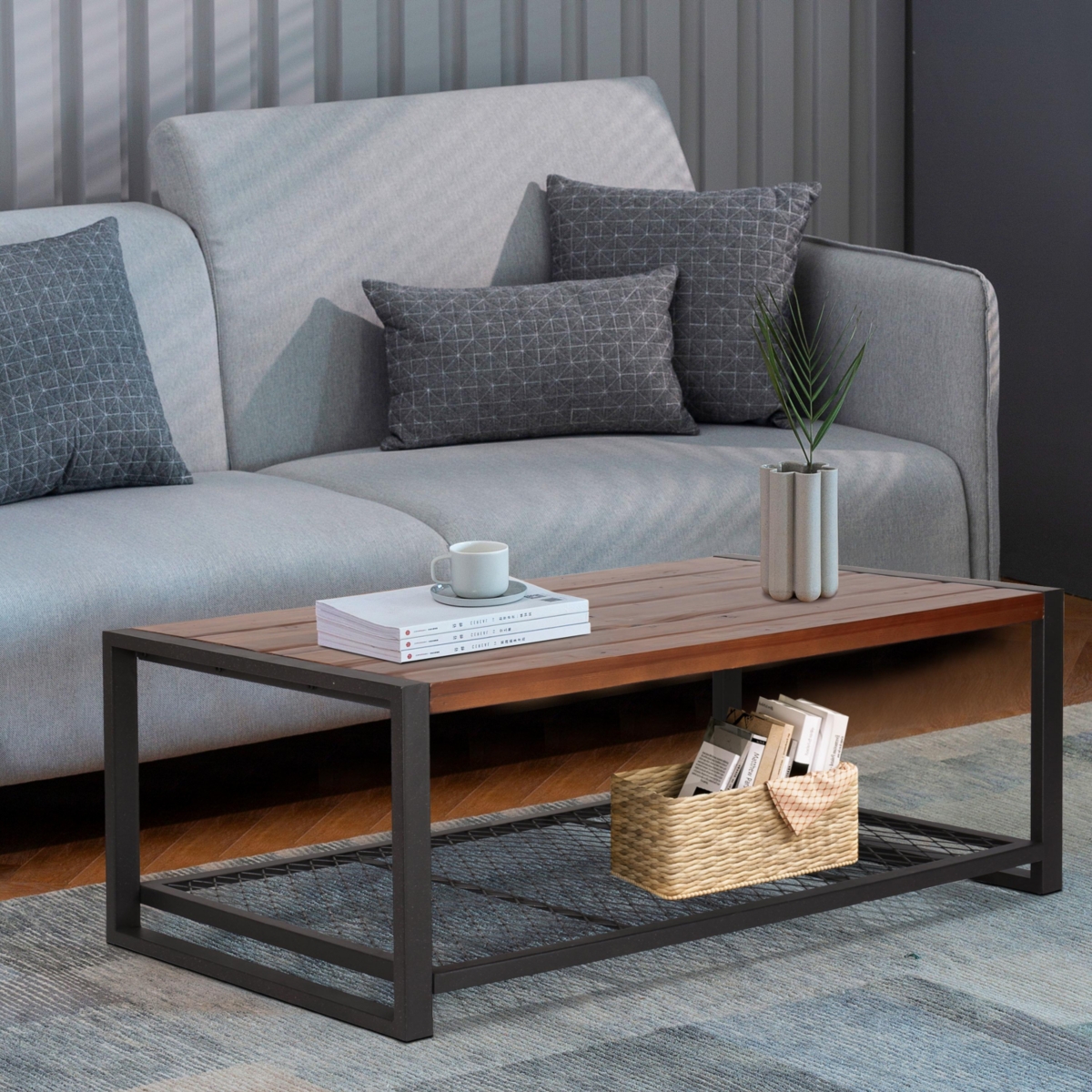 Streamdale Reclaimed Wood Console Coffee Table