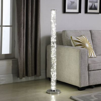 Streamdale 49" Exposed Rope LED Minari Clear Column Floor Lamp