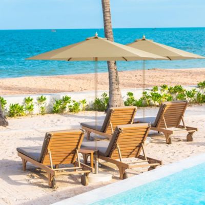 9FT Patio Umbrella Replacement Canopy 6 Rib Outdoor Yard Deck Cover Top