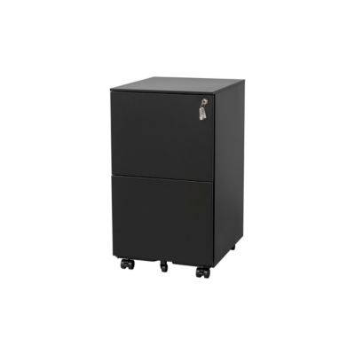 Simplie Fun Steel Mobile File Cabinet with Lock & Anti-tilt Wheels