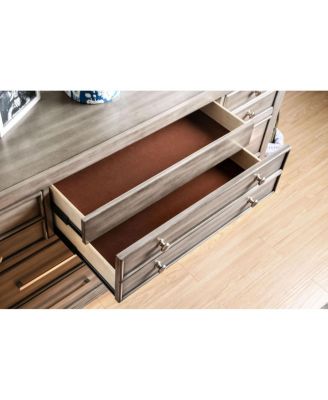 Simplie Fun Modern Gray Finish 1 Piece Nightstand Solidwood Hidden Drawer Nickel Round Knob Bedside Table Bedroom