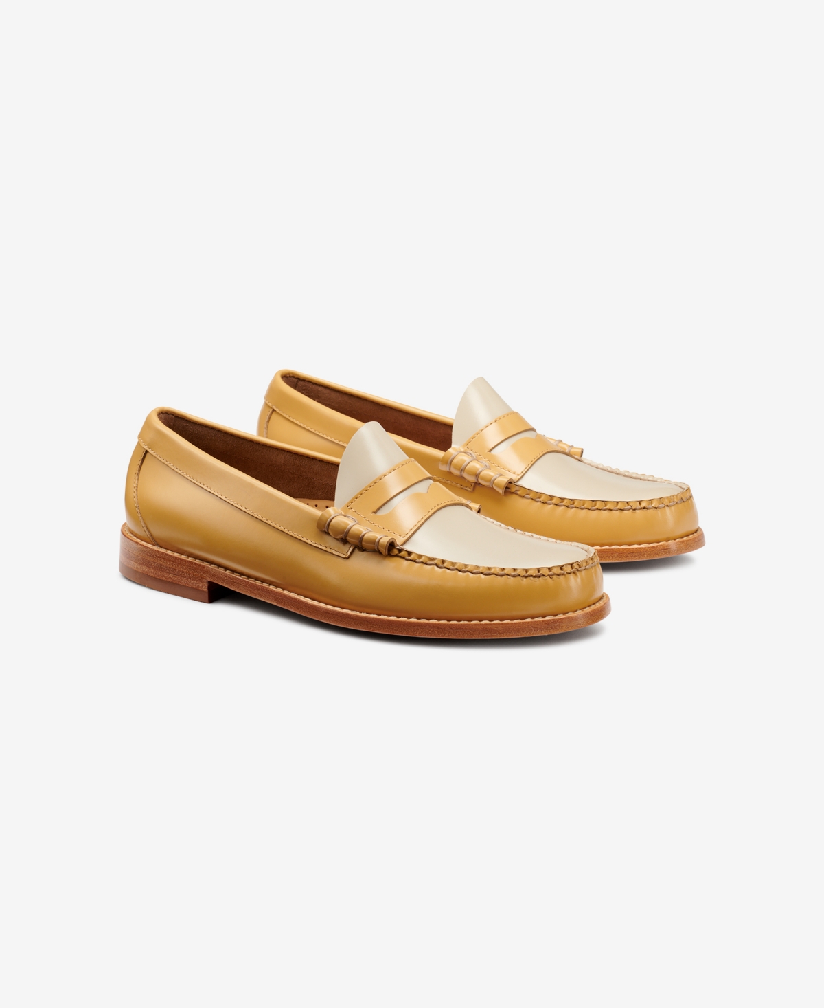 G.h.bass Men's Larson Color Block Weejuns Penny Loafers - Curry Multi