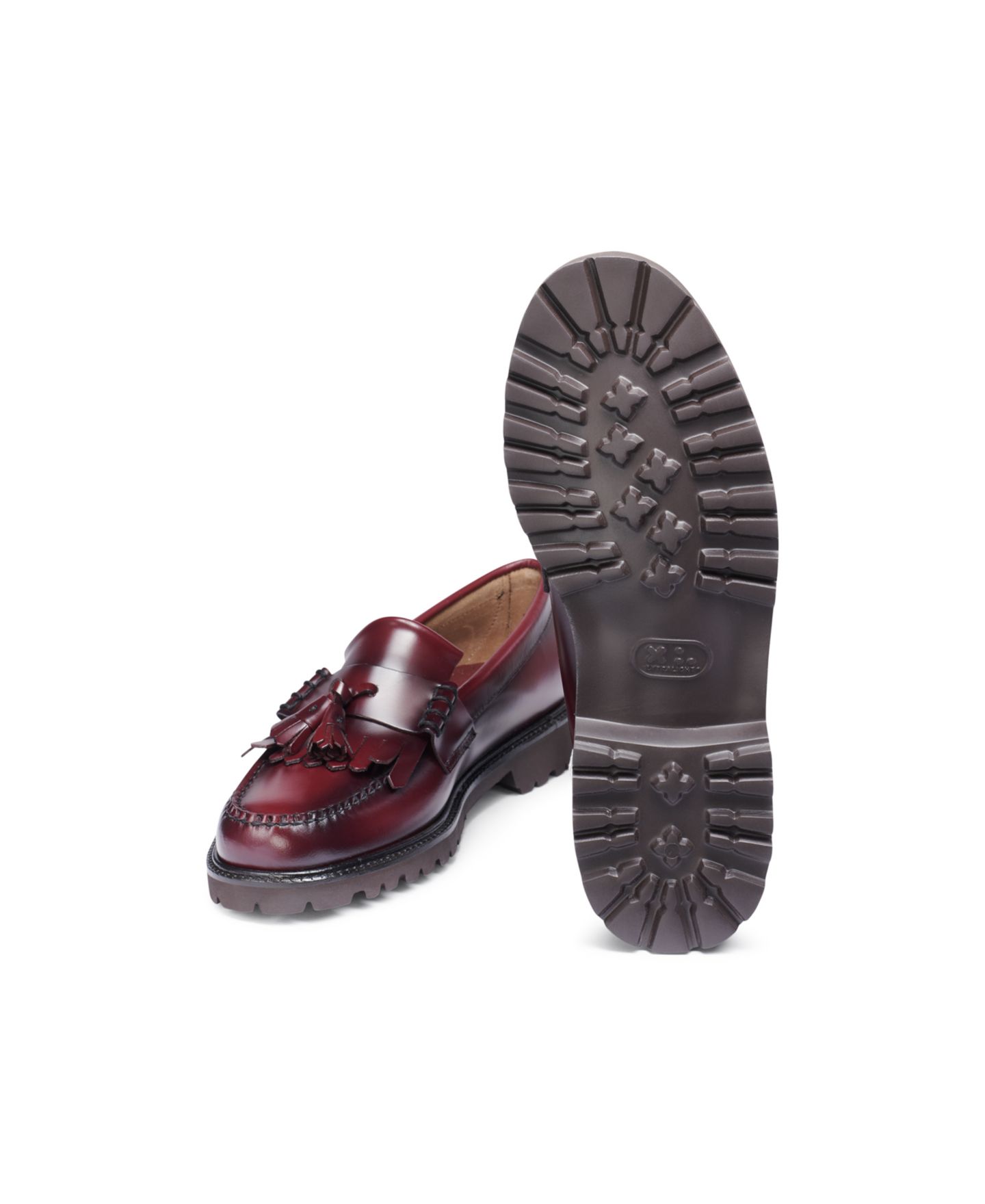 Мужские туфли G.H.BASS Layton Kiltie Lug Weejuns® Loafers, цвет: Винный — фото 4