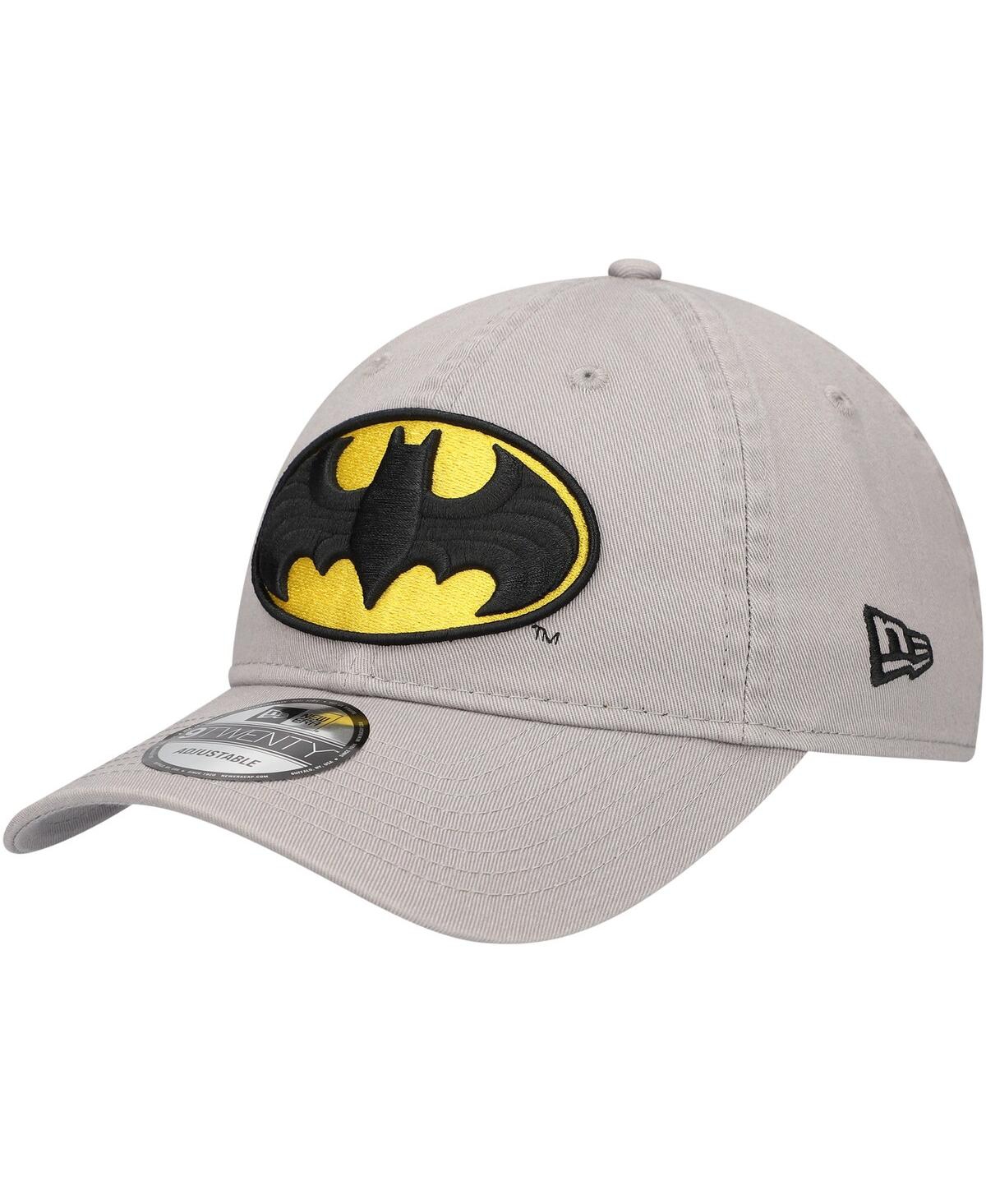 NEW ERA MEN'S GRAY BATMAN 9TWENTY ADJUSTABLE HAT 