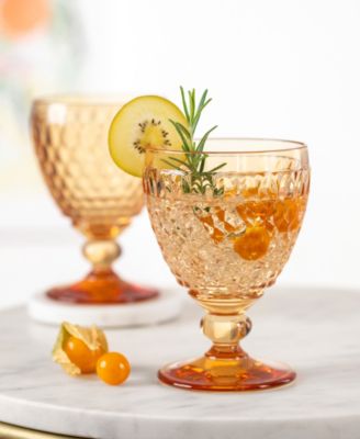 Boston Red Wine Glasses, Set of 4 