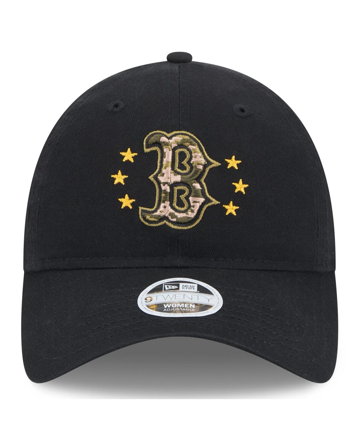New Era Women's Black Boston Red Sox 2024 Armed Forces Day 9twenty Adjustable Hat In Black