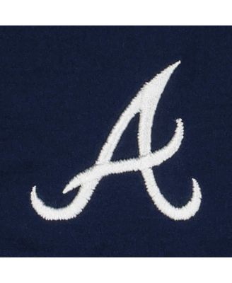 Men's Navy Atlanta Braves Tamiami Omni-Shade Button-Down Shirt