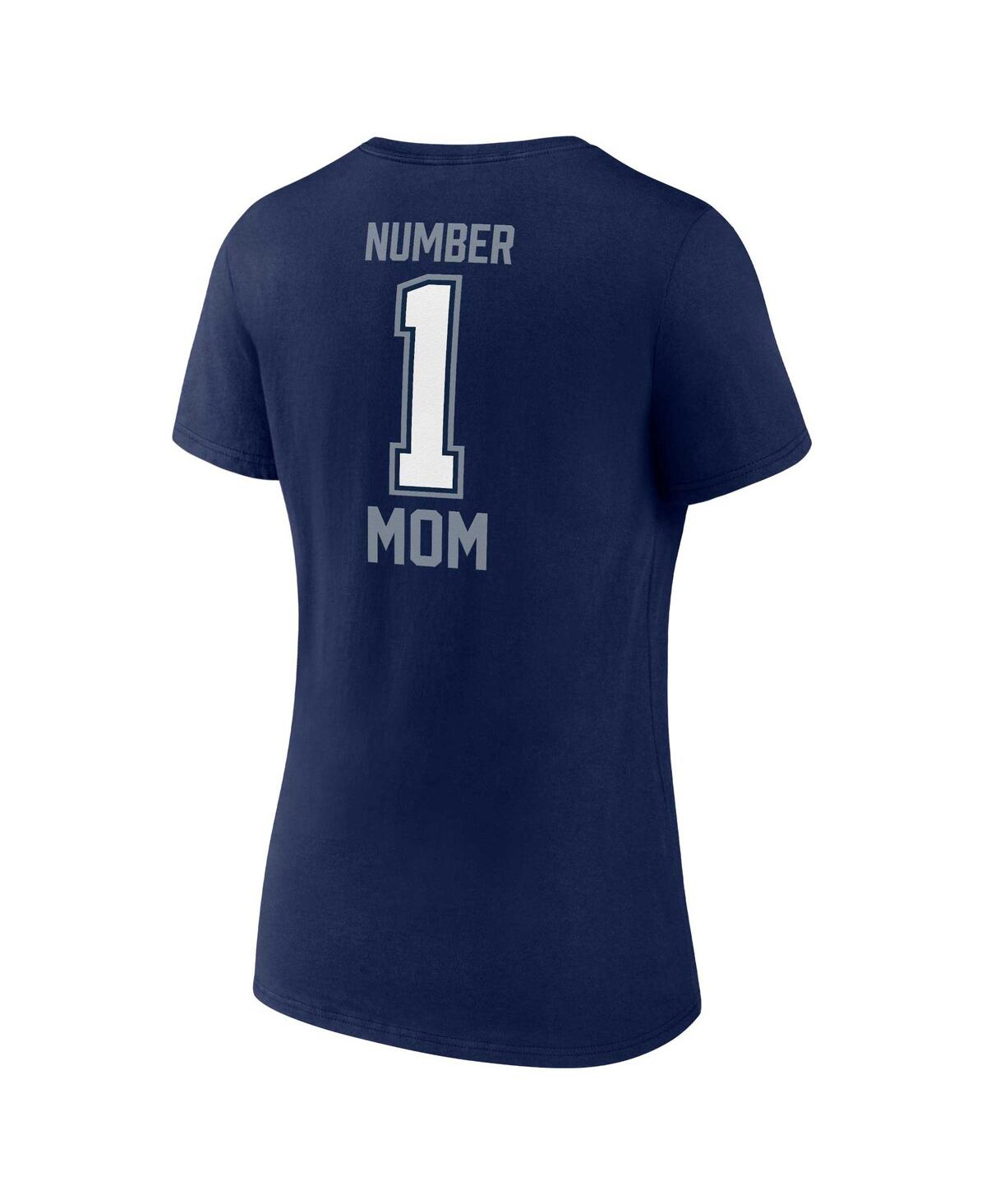 Fanatics Branded Navy Dallas Cowboys Mother's Day V-neck T-shirt In Navy