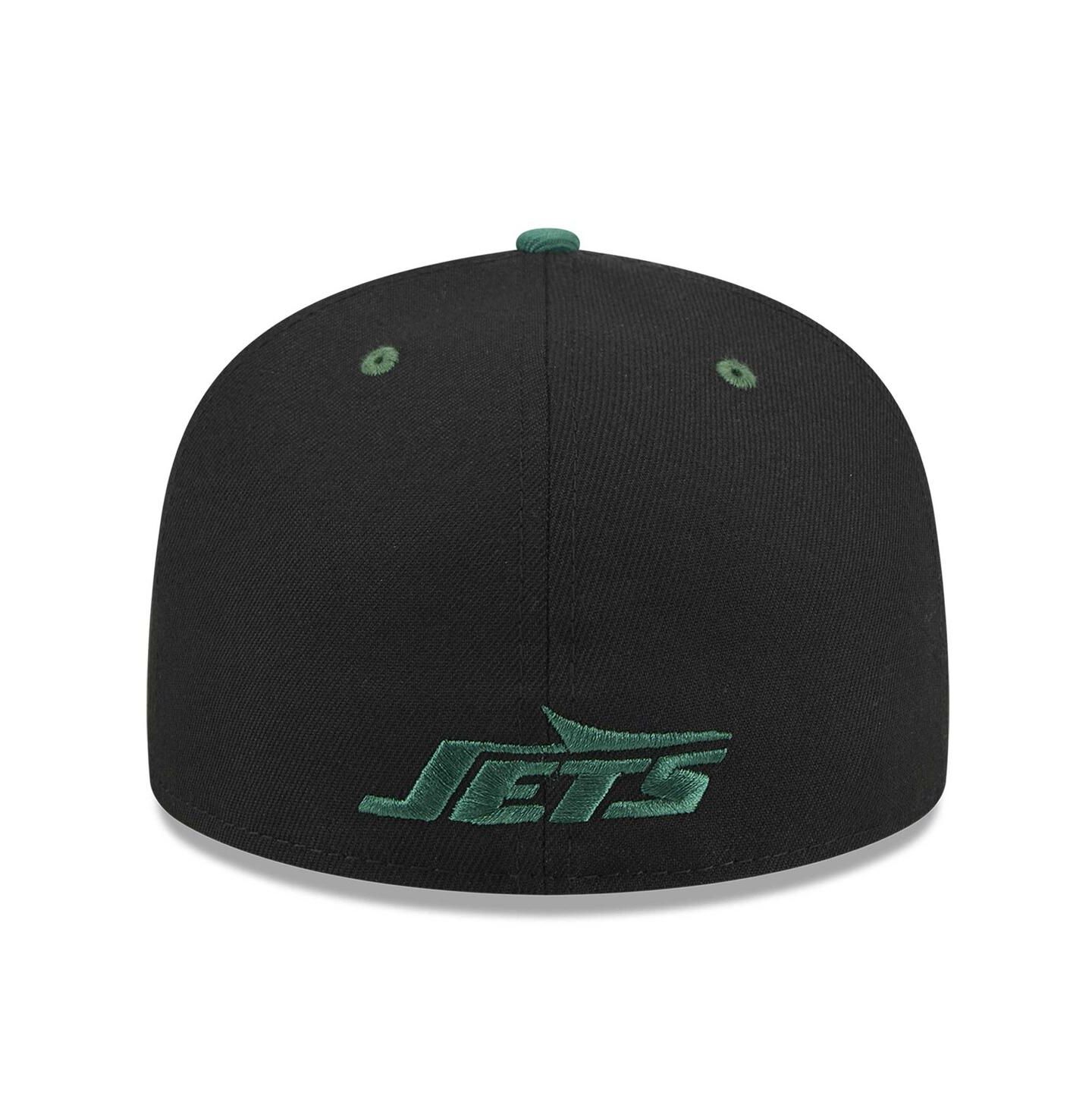 Мужская кепка New Era Black/Green New York Jets Flipside 2Tone 59FIFTY Fitted Hat — фото 2