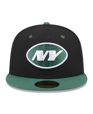 Men's Black/Green New York Jets Flipside 2Tone 59FIFTY Fitted Hat