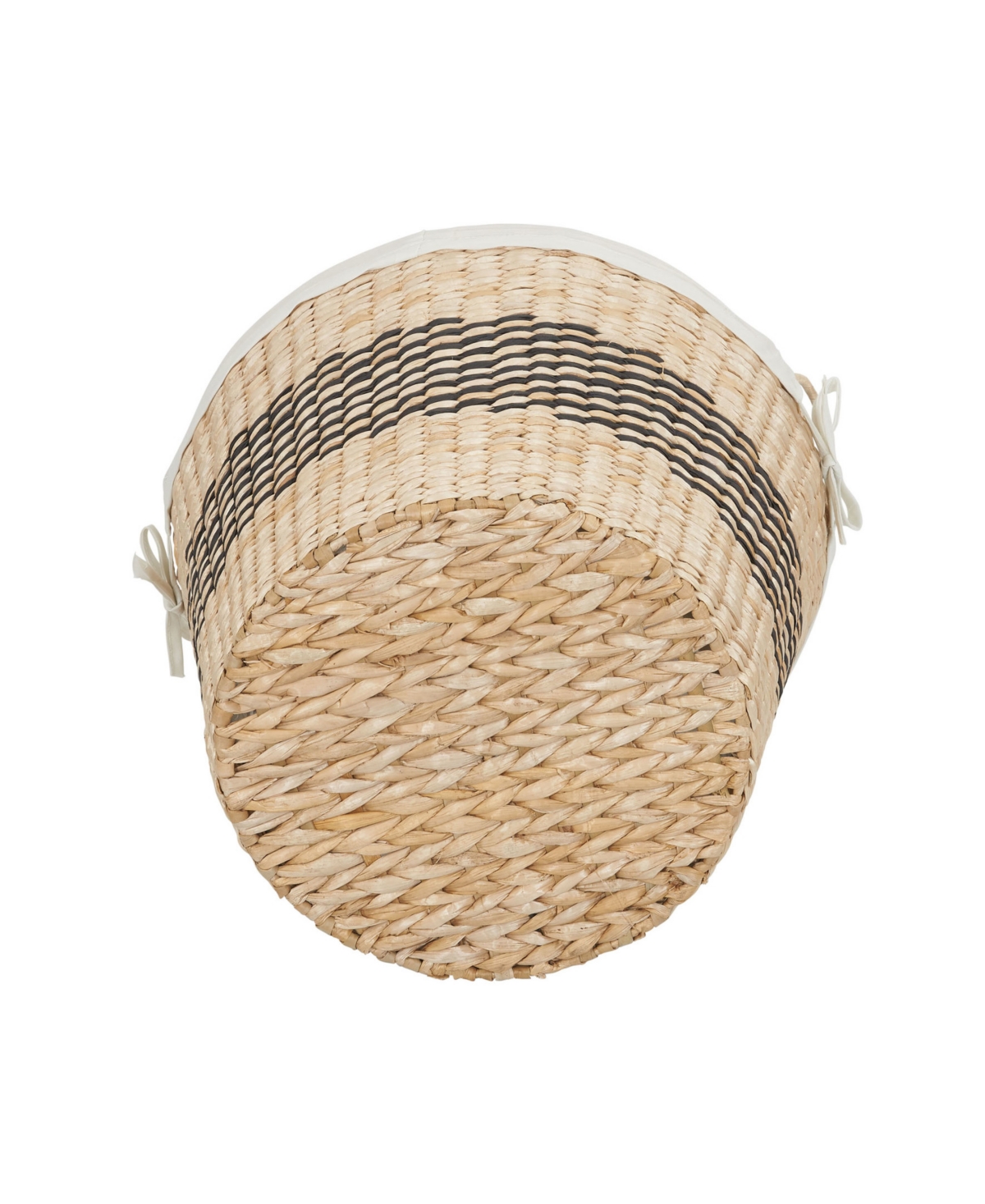 Household Essentials Woven Basket, Decorative Basket with Handles and Cotton Liner