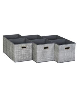 Household Essentials 6 ct Open Fabric Cube Storage Bins