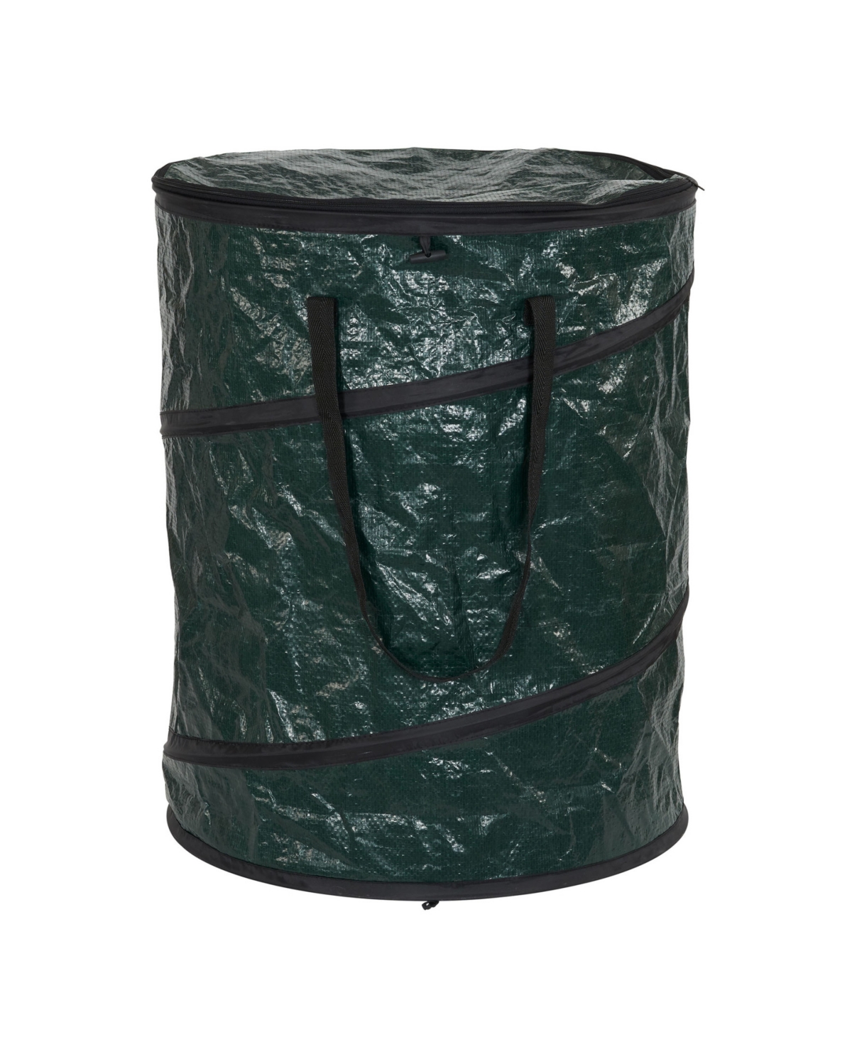 Household Essentials Pop Up Hamper 19" With Zippered Top In Green