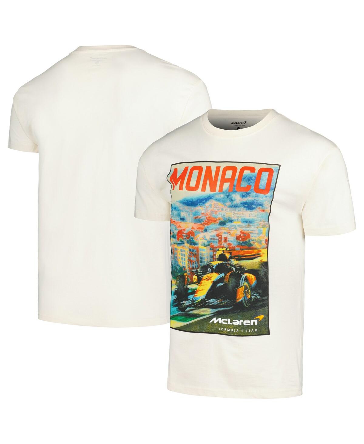 Outerstuff Men's Natural Mclaren F1 Team 2024 Monaco Grand Prix The Streets Of Monaco T-shirt