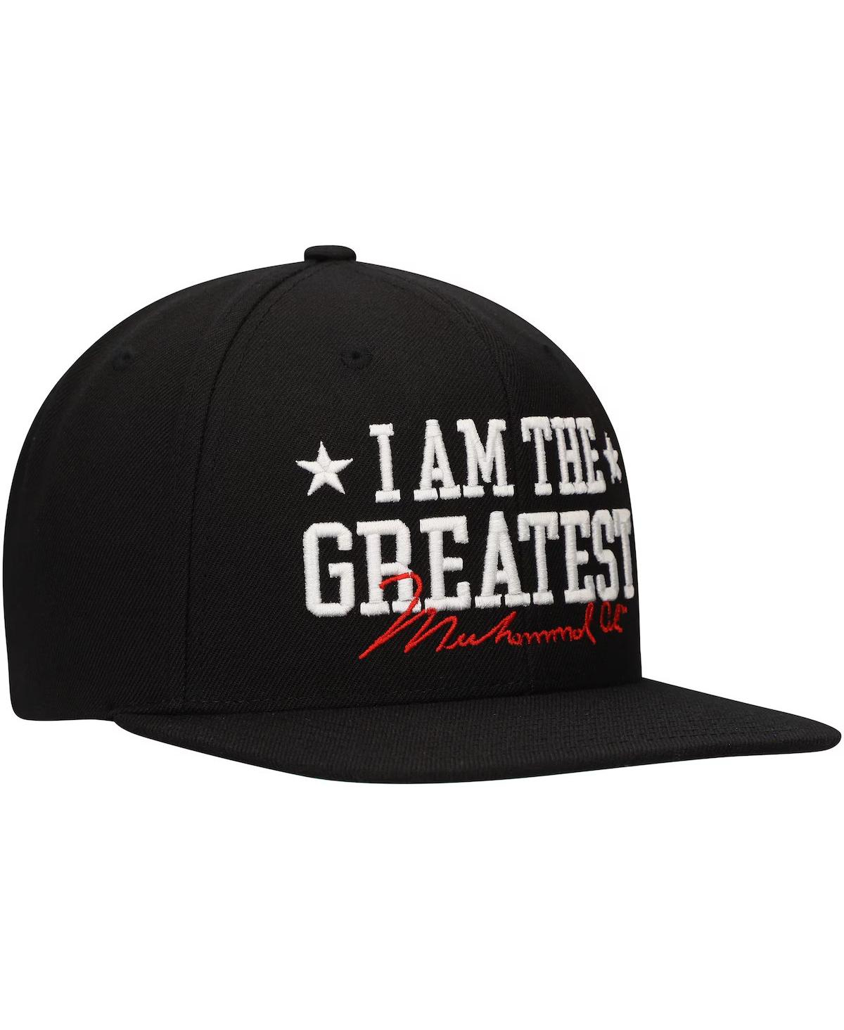 Shop Contenders Clothing Men's And Women's Muhammad Ali Black I Am The Greatest Snapback Hat