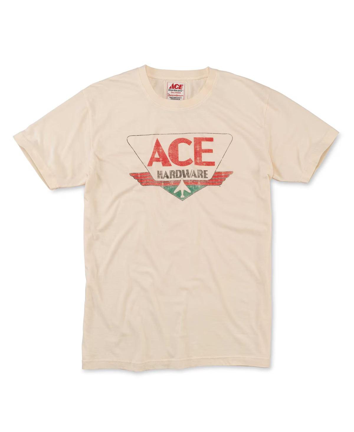 American Needle Men's Cream Ace Hardware Vintage-like Fade Brass Tacks T-shirt In Neutral